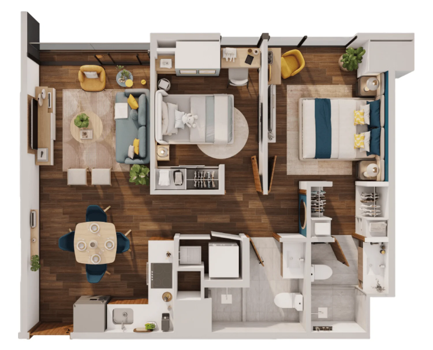 Plano albera-balcon-frances